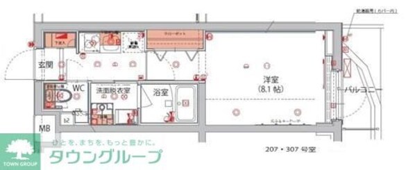 ハーモニーレジデンス新宿 THE NORTHの物件間取画像